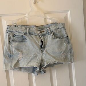 Old navy Light Blue Distressed Denim Shorts size 10